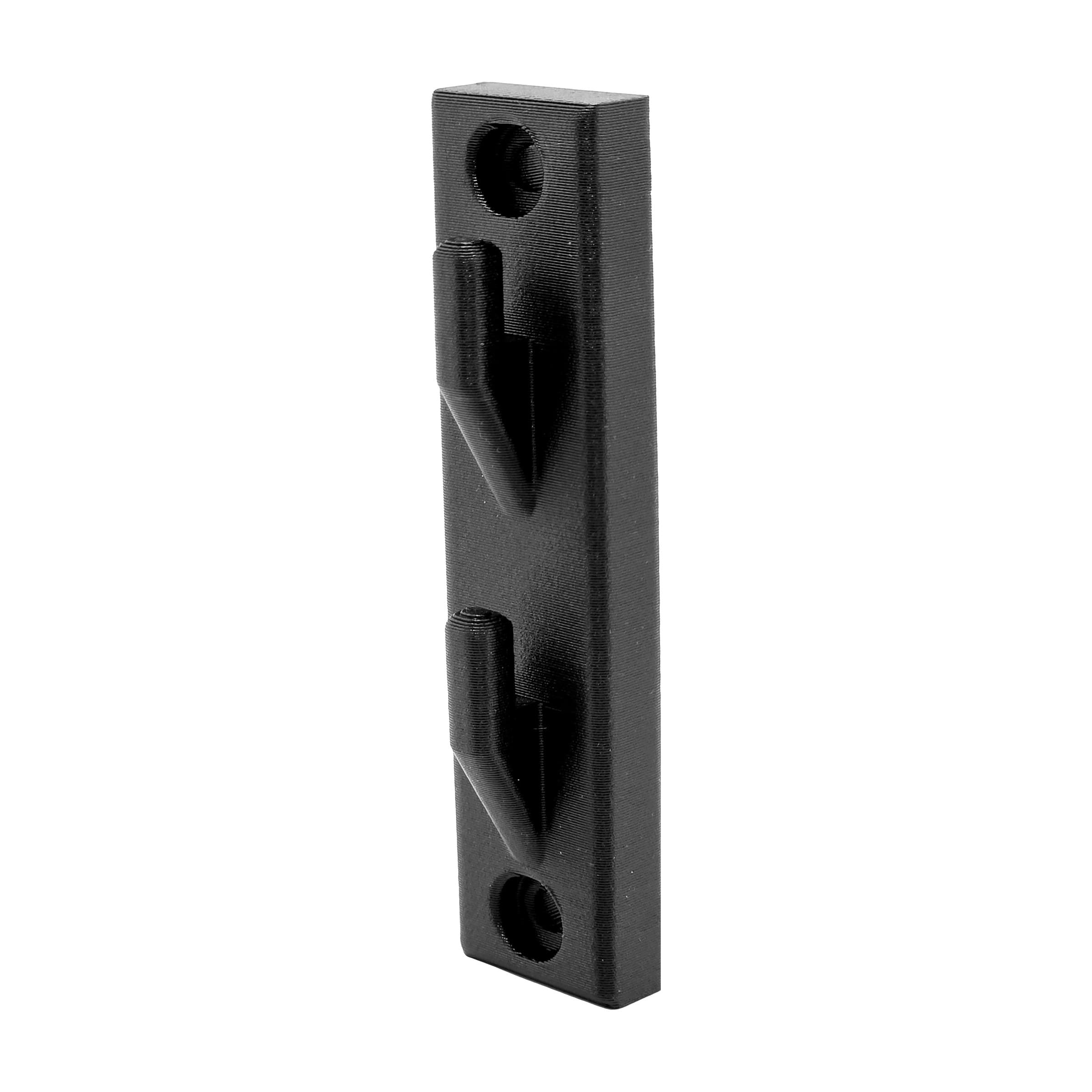 M-LOK flush wall mount, three-quarter view showing both hooks