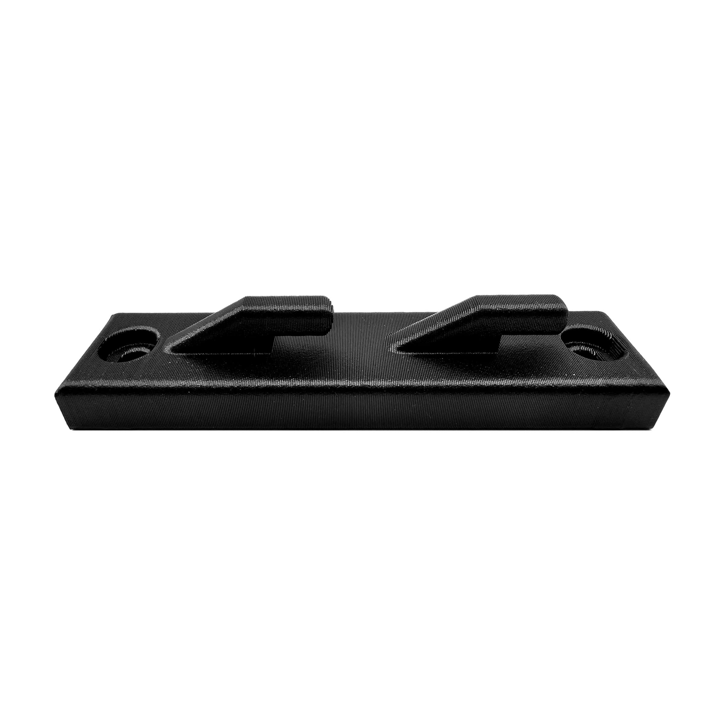 M-LOK flush wall mount, top-down edge view