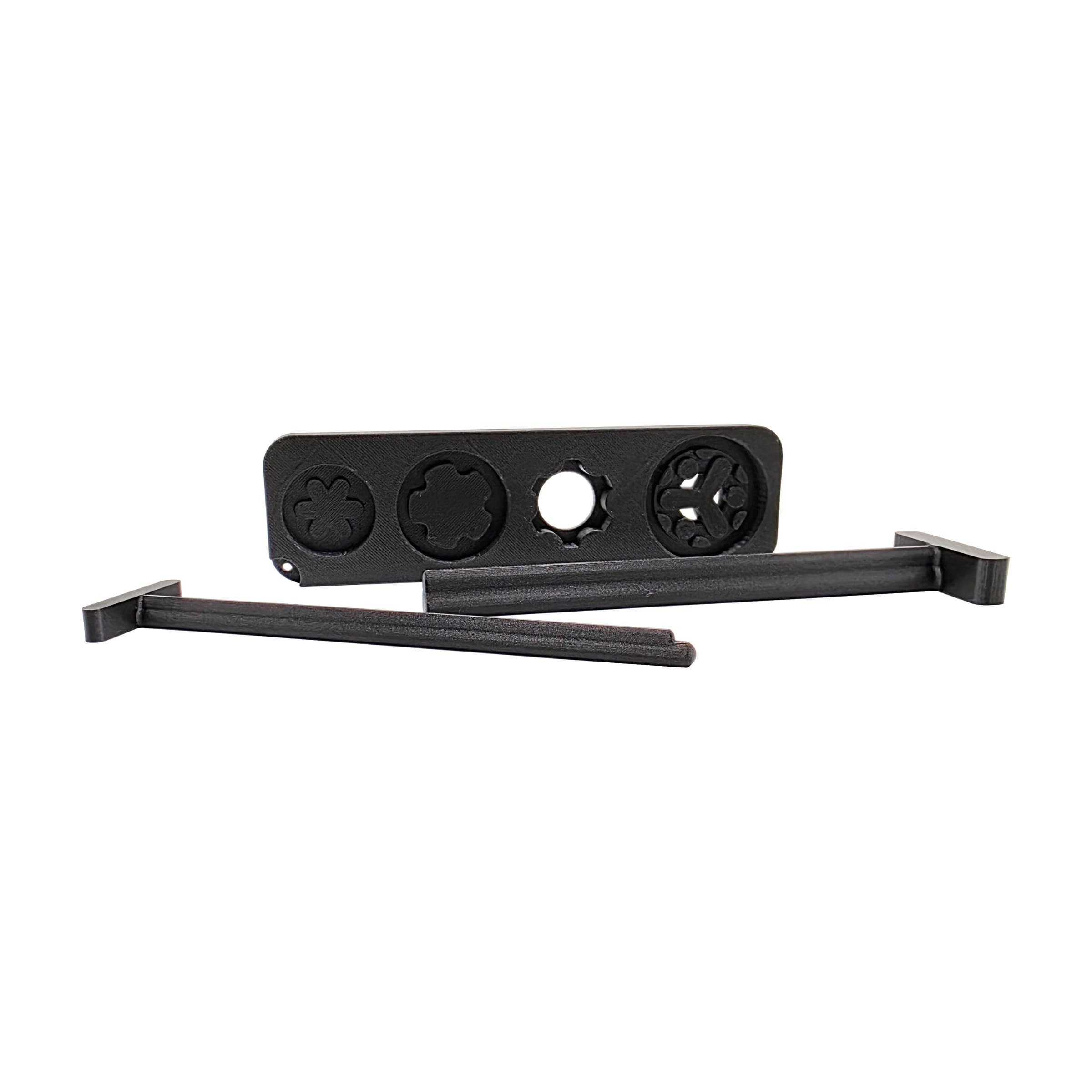 Universal wrench and baffle punch kit, low angle